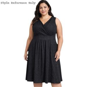 Talbots Black Floral Jacquard Fit & Flare Cocktail Dress Plus Size 18